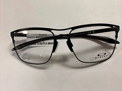 New Oakley OX5068 0155 HOLBROOK Titanium Satin Black Metal Eyeglasses 55-17-139 • $139.99