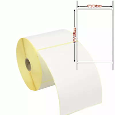 Thermal Labels Large Self Adhesive Sticky Labels 150mm X 100mm 6  X 4  Address. • £42.99