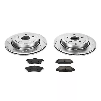 Powerstop K5528 Brake Discs And Pad Kit 2-Wheel Set Rear For Chevy Caprice G8 SS • $290.82