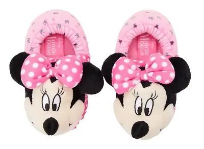 New Disney Minnie Mouse Pink Toddler Slippers Size 11-12 *FREE SHIPPING* • $17.95