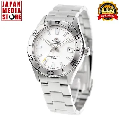 Orient Mako Sports RN-AC0Q03S White Dial Automatic Mechanical Diver Men Watch • $261.03