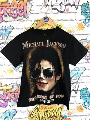 Vintage Michael Jackson Graphic T Shirt Retro Music Band Tour Rock@Tees Small • £10