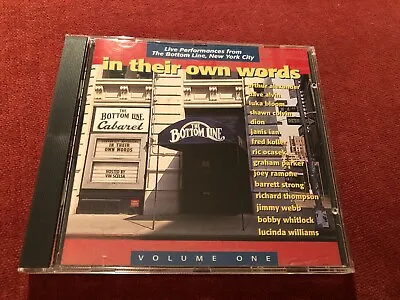 $7.49 • Buy In Their Own Words Vol. 1 CD Joey Ramone  Dion Rick Ocasek Lucinda Williams LIVE