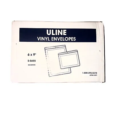 Uline S5655 Vinyl Envelopes - 6 X 9  • $5