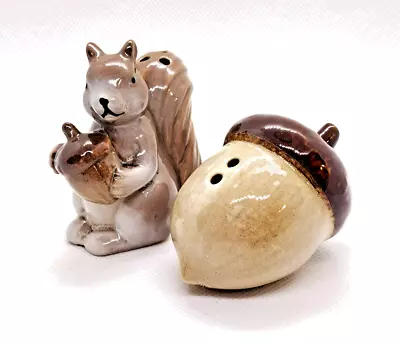 New Squirrel And Acorn Mini Salt And Pepper Shakers - 2.75  • $10.99