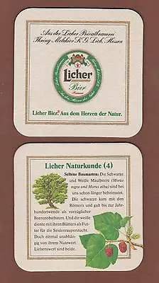 £0.86 • Buy Beer Lid - Coaster, Licher Beer, LICHER NATURAL HISTORY (4), Lich / Hesse #1964#