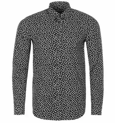 Diesel S-Riley-Pills LS Printed Shirt Black BNWT Designer Mens Clothing Tops  • £65