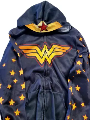 Marvel Wonder Woman Zip Up Hoodie Jacket Coat Halloween Costume Adult L 10-12 • $10