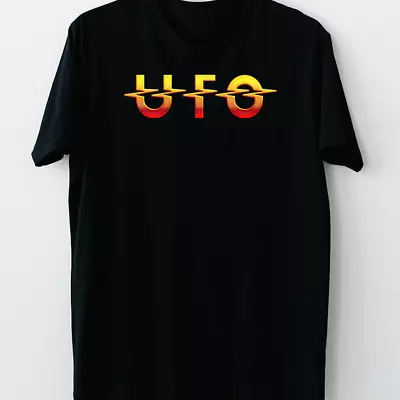 Basic Shirt UFO Band Logo Black T-shirt Short Sleeve All Sizes S-5Xl JJ3034 • $22.79