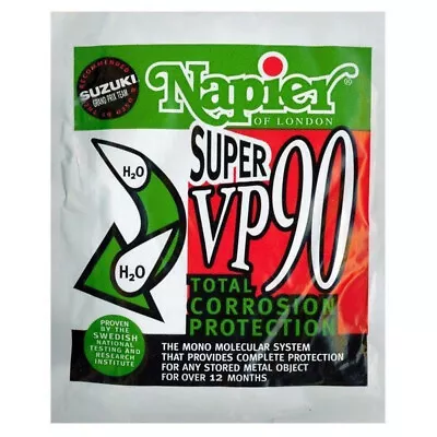 Napier Super VP90 Gun Care Corrosion Inhibitor Shotgun Rifle Gun Cabinet 1 Sache • £10.45