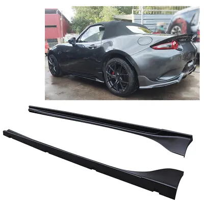 FRP ESQ Style Side Skirts Extension Lip For 2016-2023 Mazda MX5 ND ND5RC Miata • $359.10