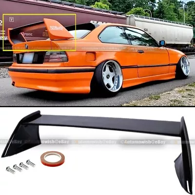 Fits 91-99 BMW E36 3-Series ABS Glossy Black Trunk Wing Spoiler • $119.99