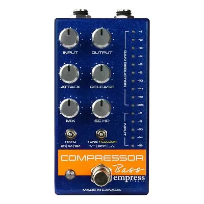 Empress Effects Bass Compressor Blue Sparkle *Free Shipping In The US* • $274