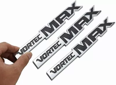 3pcs Vortec Max Emblem Badge For 06-09 Silverado Truck 6.0 Liter Chrome Black • $20.36