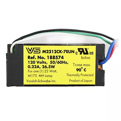 Vossloh-schwabe M2212ck-7eun Electronic Mh Ballast 22w M175 Metal Halide 120v • $124.50