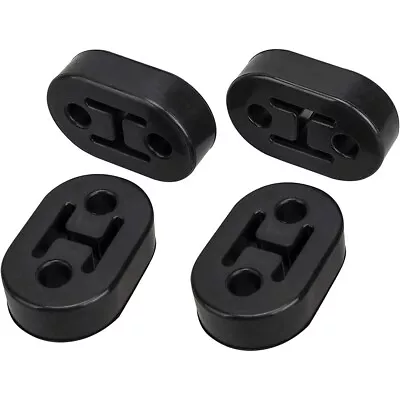 4pcs Universal Car Polyurethane Rubber 2 Hole 12mm Exhaust Muffler Hanger • $16.91