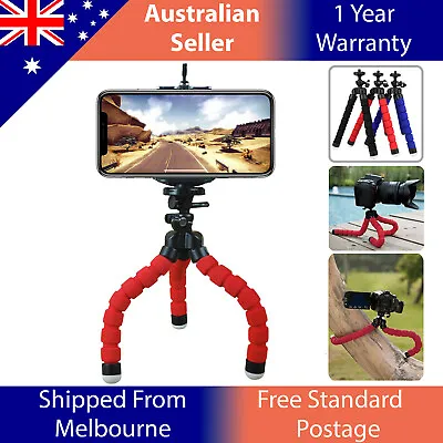 $12.99 • Buy Mini Flexible Octopus Tripod Stand Bracket Phone Holder For IPhone Camera