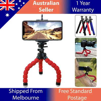 Mini Flexible Octopus Tripod Stand Bracket Phone Holder For IPhone Camera • $16.98