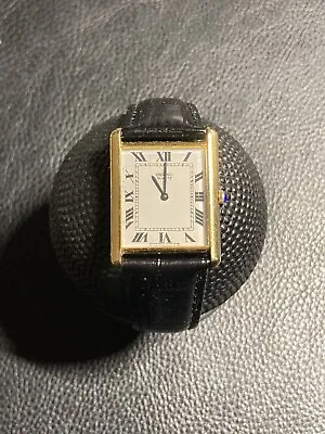 Vintage Seiko Men's Tank 2620-5049 Quartz Classic Dress Watch 27mm Roman RARE!!! • $365