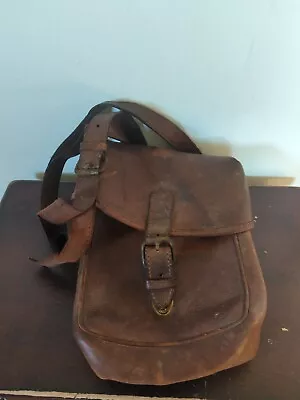 Vintage Brown Leather Crossbody Messenger Bag As Is Read • $17.99