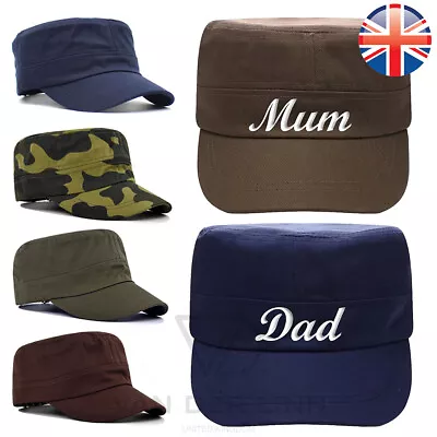 Mum And Dad Couples Hats Embroidered Army Military Baseball Cap Hat • £20.88