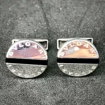 BVLGARI Onyx Cufflinks SV925 #135 • $620.85