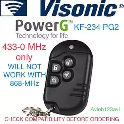 Visonic Keyfob KF-234 PG2 (433.0 MHz) • $39