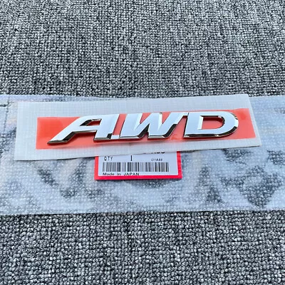 GENUINE OEM AWD Badge Rear Trunk Emblem FOR HONDA HRV VEZEL CRV PILOT STICKER • $14.95