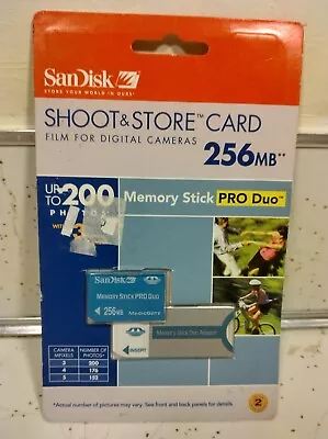 SanDisk 256 Mb Memory Stick Pro Duo • $29.99