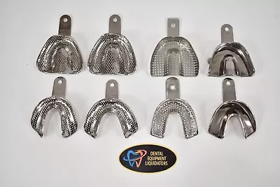 Dental Impression Trays Metal Stainless Steel Autoclavable 8 PCS • $99