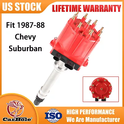 For Chevy V8 HEI Distributor 65K Coil 7500RPM - 350 454 SBC BBC Electronic Fuel • $59.87