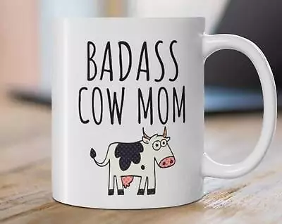 Cow Gifts For Women Cow Coffee Mug Cow Mom Mug Cow Mom Gift Funny Cow Gift Mothe • £16.66