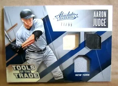 Aaron Judge 2017 Absolute Tools Of Trade GU Bat/Patch#77/99 Rookie!Yankees OF RC • $399.99