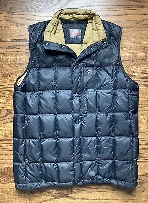 Mountain Hardwear Goose Down 650 Fill Black Puffer Vest Mens Small Q Shield Snap • $39.99