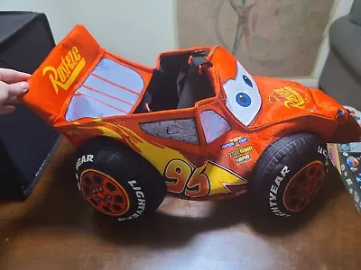Pixar Cars Lightning McQueen Ride-Along 3D Dress Up Costume Toddler EUC One Size • $25.98