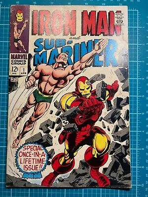 Iron Man And Sub-Mariner # 1    (1968 Pre-dates Both Iron Man & Sub-Mariner #1) • $75