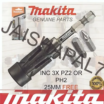 Makita Impact Premier Torsion Ultra Mag Magnetic Screwdriver Insert Bit Holder • £9.99