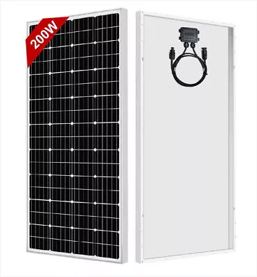 200W 12V Mono Solar Panels 200 Watt Solar Cells Power Home RV Trailer Marine • $145.88
