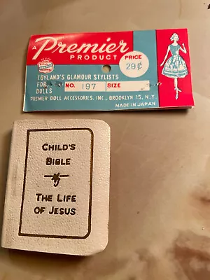 Dollhouse Miniature Child's Bible The Life Of Jesus - Original Premier Label • $9.99