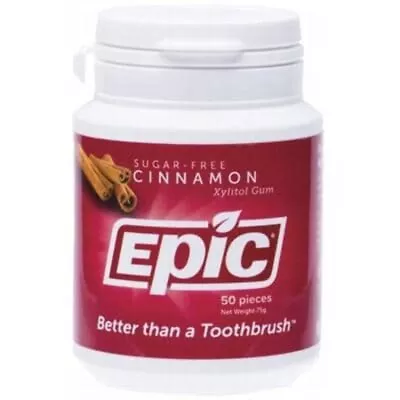 Epic - Xylitol Chewing Gum - Cinnamon (50) • $12.95