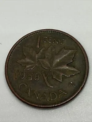 Canada  1 Cents Coin 1958 • £1