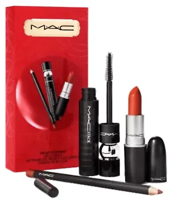 MAC Wrapped In Red Lip And Eye Kit 3 Pc • $25