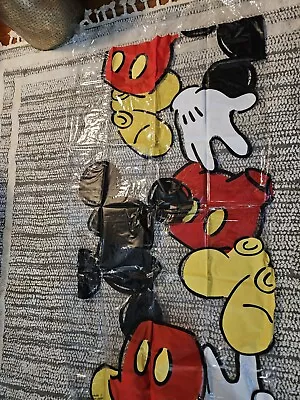 Walt Disney At Home  Character Vinyl Shower Curtain  Mickey 72  X 72  • $16
