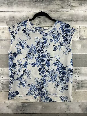 MNG Collection Women’s Short Sleeve Floral Blouse Size 8 • $14.30