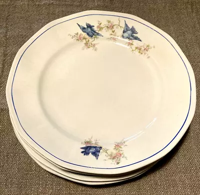 Vintage ~Antique China Best Blue Bird LG Dinner Plate ~American Limoges C.1920's • $35