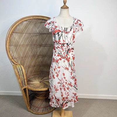 $24.95 • Buy W Lane Dress Size 14 L Long Maxi Floral Flower Print 