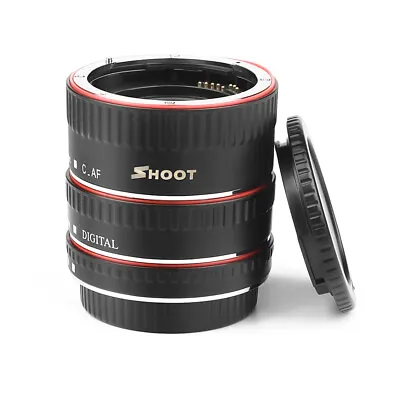 SHOOT Macro Extension Tube  Auto Focus AF For Canon EOS EF EF-S Lens M1F5 • £17.13