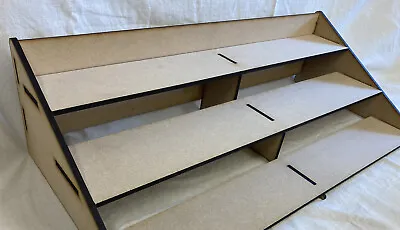 3 Tier Display Stand 60cm. Laser Cut Craft Shelving. Painting Counter. POS • £24.99