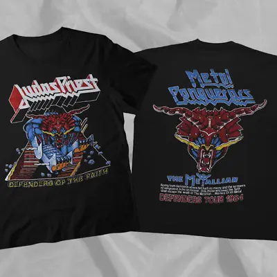 Vintage 1984 Judas Priest Defenders Of The Faith Tour Double Sided T-Shirt • $33.99