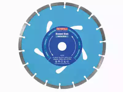 Faithfull Contract Diamond Cutting Blade Disc 230mm / 9  Grinder Saw Masonry Cut • £14.99